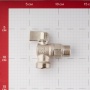 Кран шаровой угловой 1/2"НР х 3/4"НР Stout для бытовой техники