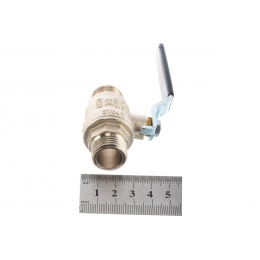 Кран шаровой 1/2"НР/НР Stout полнопроходной рычаг черный