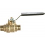 Кран шаровой 1/2"НР/НР Stout полнопроходной рычаг черный