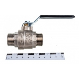 Кран шаровой 3/4"НР/НР Stout полнопроходной рычаг черный