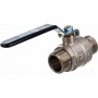 Кран шаровой 3/4"НР/НР Stout полнопроходной рычаг черный