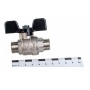 Кран шаровой 1/2"НР/НР Stout полнопроходной бабочка черная