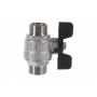 Кран шаровой 3/4"НР/НР Stout полнопроходной бабочка черная