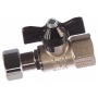 Кран шаровой с накидной гайкой 1/2"ВР х 1/2" Stout бабочка черная