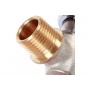 Кран шаровой с накидной гайкой 1/2"НР х 1/2" Stout угловой бабочка черная