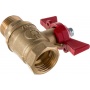 Кран шаровой с накидной гайкой 1/2"ВР х 1/2" Valfex Premium бабочка красная