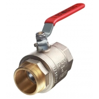 Кран шаровой 2"ВР/НР Valtec Base полнопроходной, рукоятка стальная красная