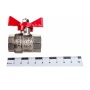 Кран шаровой 1/2"ВР/ВР Valtec Base полнопроходной бабочка красная