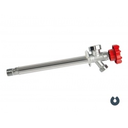 Незамерзающий уличный кран UNIPUMP WF-2104, 370 мм, толщина стены 250 мм, 1/2"НР х 3/4"НР