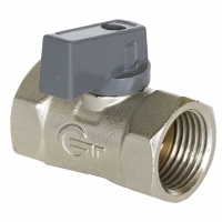 Кран шаровой мини 1/2"вр х 1/2"вр Giatti никелированный, ручка-флажок