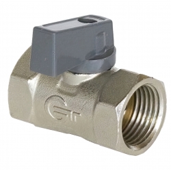 Кран шаровой мини 1/2"вр х 1/2"вр Giatti никелированный, ручка-флажок