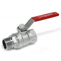 Кран шаровой 1"ВР/НР Giacomini рычаг красный