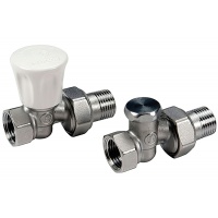Комплект радиаторный ручного регулирования прямой 1/2” Giacomini