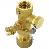 Вентиль отсечной 3/4"ВР/ВР Uni-Fitt пломбируемый для расширительных баков