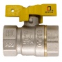 Кран газовый 1/2"ВР/ВР СТМ ГАЗ CGFFB полнопроходной, бабочка желтая