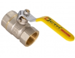 Кран газовый 1 1/4"ВР/ВР СТМ ГАЗ CGFFH полнопроходной, рукоятка стальная желтая