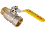 Кран газовый 1/2 "ВР/НР СТМ ГАЗ CGFMH полнопроходной, рукоятка стальная желтая