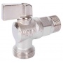 Кран шаровой угловой 1/2"НР х 3/4"НР Stout для бытовой техники