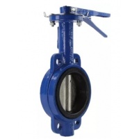 Затвор поворотный дисковый D50 PN16 EPDM межфланцевый, чугунный диск