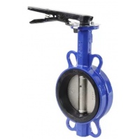 Затвор поворотный дисковый D65 PN16 EPDM  межфланцевый, чугунный диск