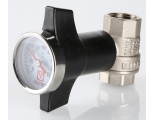 Кран шаровой 3/4"ВР/ВР Valtec рукоятка с термометром