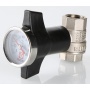 Кран шаровой 3/4"ВР/ВР Valtec рукоятка с термометром