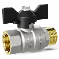 Кран шаровой 1"ВР/НР LD Pride бабочка черная