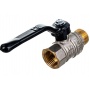 Кран шаровой 1/2"ВР/НР LD Pride рычаг черный