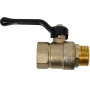 Кран шаровой 3/4"ВР/НР LD Pride рычаг черный