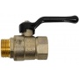 Кран шаровой 3/4"ВР/НР LD Pride рычаг черный