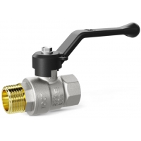 Кран шаровой 3/4"ВР/НР LD Pride рычаг черный