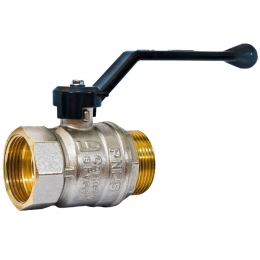 Кран шаровой 1 1/4"ВР/НР LD Pride прямой рычаг черный