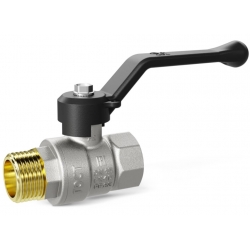 Кран шаровой 1 1/4"ВР/НР LD Pride прямой рычаг черный