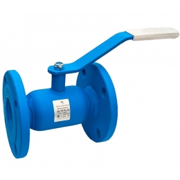 Кран шаровой фланцевый PR Ду 65/50 PN16, 200мм, стандартнопроходной, рукоятка