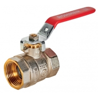 Кран шаровой 1 1/2"ВР/ВР Rommer рычаг красный