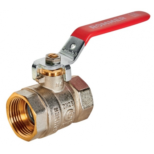 Кран шаровой 1"ВР/ВР Rommer рычаг красный купить в интернет магазине Санрай73