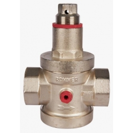 Редуктор давления поршневой под манометр 1 1/2"вр Rommer PN25, 1-5.5 бар