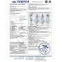 Кран шаровой фланцевый TEMPER Ду 80/63, PN16, неполнопроходной, сталь 20, рукоятка