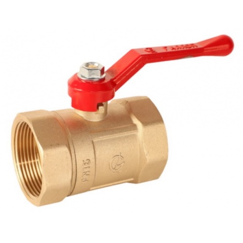 Кран шаровой 2"ВР/ВР ГАЛЛОП 120 Практик латунь, рукоятка красная купить в интернет магазине Санрай73