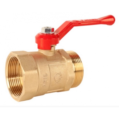 Кран шаровой 2"ВР/НР ГАЛЛОП 121 Практик латунь, рукоятка красная купить в интернет магазине Санрай73