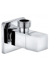 Кран угловой 1/2"НР х 3/4"НР Iddis Optima Home, квадрат, для подключения сантехприборов