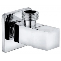 Кран угловой 1/2"НР х 3/4"НР Iddis Optima Home, квадрат, для подключения сантехприборов