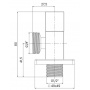 Кран угловой 1/2"НР х 3/4"НР Iddis Optima Home, квадрат, для подключения сантехприборов