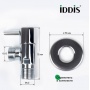 Кран шаровой угловой 1/2"НР/НР Iddis Optima Home, ручка, для подключения сантехприборов