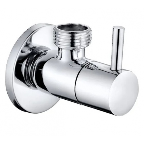 Кран угловой 1/2"НР х 3/4"НР Iddis Optima Home, ручка, для подключения сантехприборов купить в интернет магазине Санрай73
