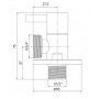 Кран угловой 1/2"НР х 3/4"НР Iddis Optima Home, ручка, для подключения сантехприборов