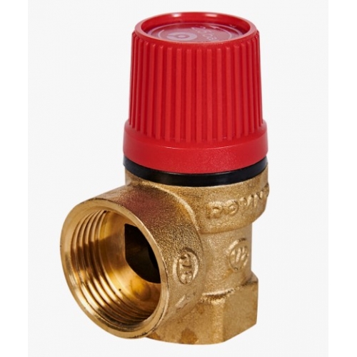 Клапан предохранительный 2,5bar 1/2"вр х 3/4"вр Rommer для систем отопления купить в интернет магазине Санрай73