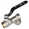 Кран-фильтр шаровой 1/2"ВР/ВР Santrek Aqua Base рукоятка черная