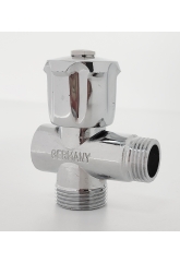 Вентиль трехпроходной 1/2"ВР х 3/4"НР х 1/2"НР  GERMANY