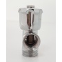 Вентиль трехпроходной 1/2"ВР х 3/4"НР х 1/2"НР  GERMANY